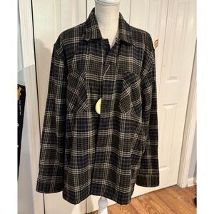Common People Mens Sz XL Granby Luxe Hybrid Brown Shirt
